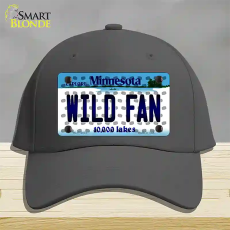 Wild Fan Minnesota Novelty License Plate Hat Cotton / Charcoal