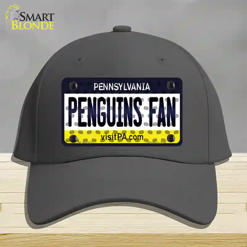 Penguins Fan Pennsylvania Novelty License Plate Hat Cotton / Charcoal