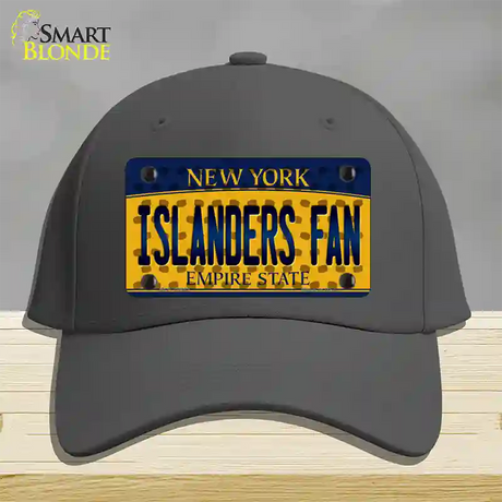 Islanders Fan New York Novelty License Plate Hat Cotton / Charcoal