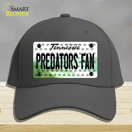 Predators Fan Tennessee Novelty License Plate Hat Cotton / Charcoal