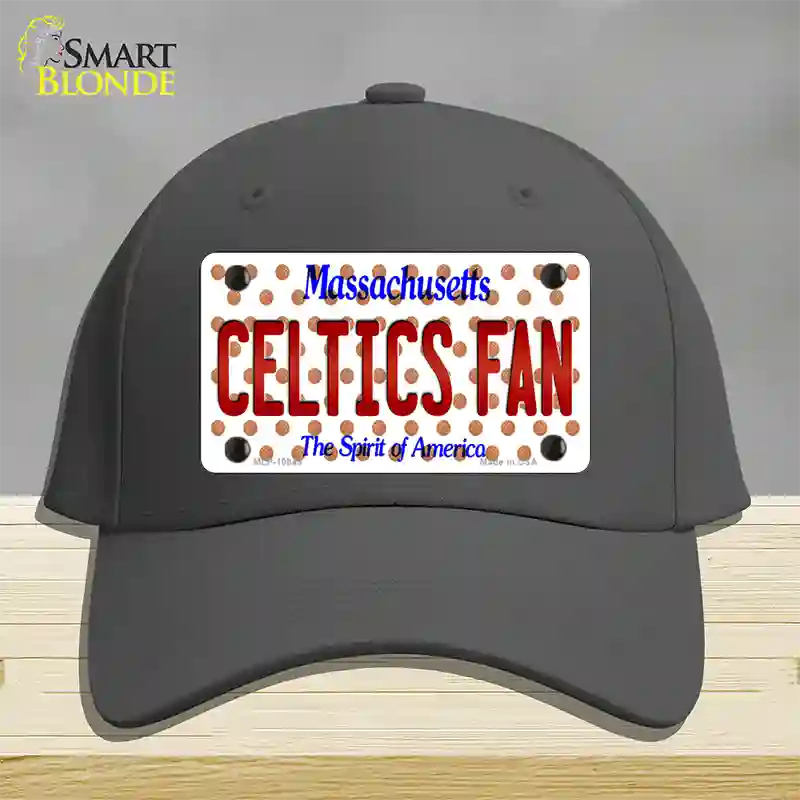 Celtics Fan Massachusetts Novelty License Plate Hat Cotton / Charcoal