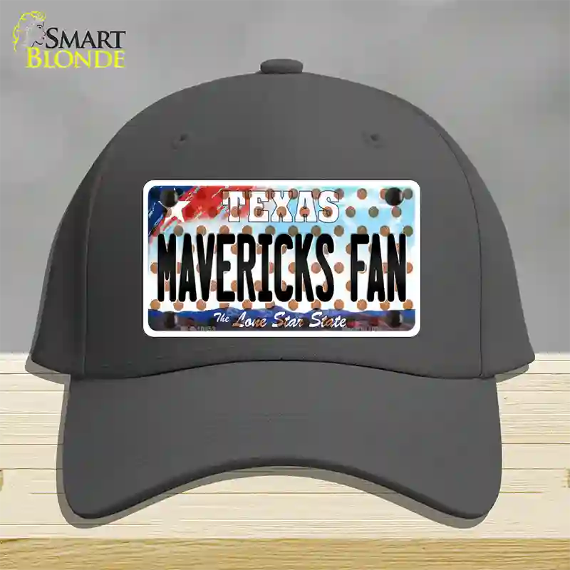 Mavericks Fan Texas Novelty License Plate Hat Cotton / Charcoal