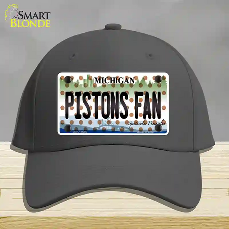 Pistons Fan Michigan Novelty License Plate Hat Cotton / Charcoal