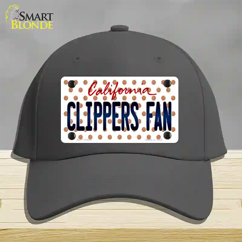 Clippers Fan California Novelty License Plate Hat Cotton / Charcoal