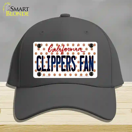 Clippers Fan California Novelty License Plate Hat Cotton / Charcoal