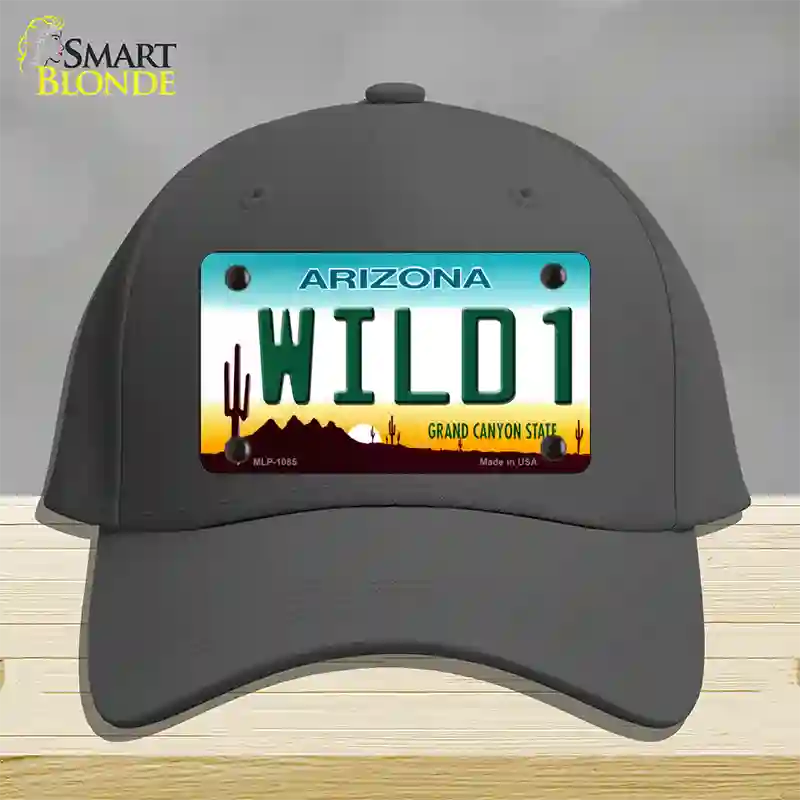 Wild 1 Arizona Novelty License Plate Hat Cotton / Charcoal