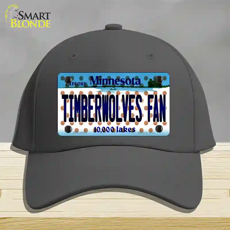 Timberwolves Fan Minnesota Novelty License Plate Hat Cotton / Charcoal