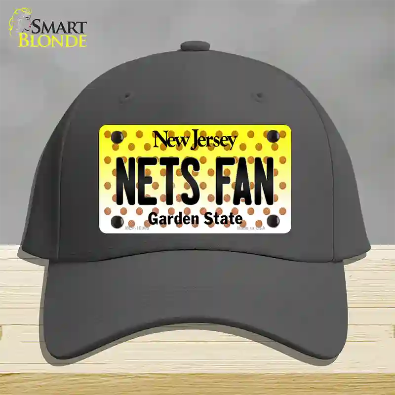 Nets Fan New Jersey Novelty License Plate Hat Cotton / Charcoal