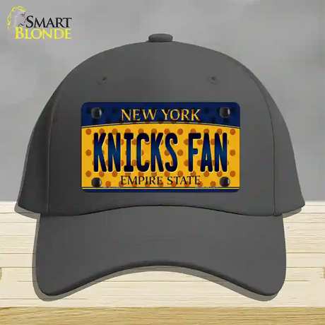 Knicks Fan New York Novelty License Plate Hat Cotton / Charcoal