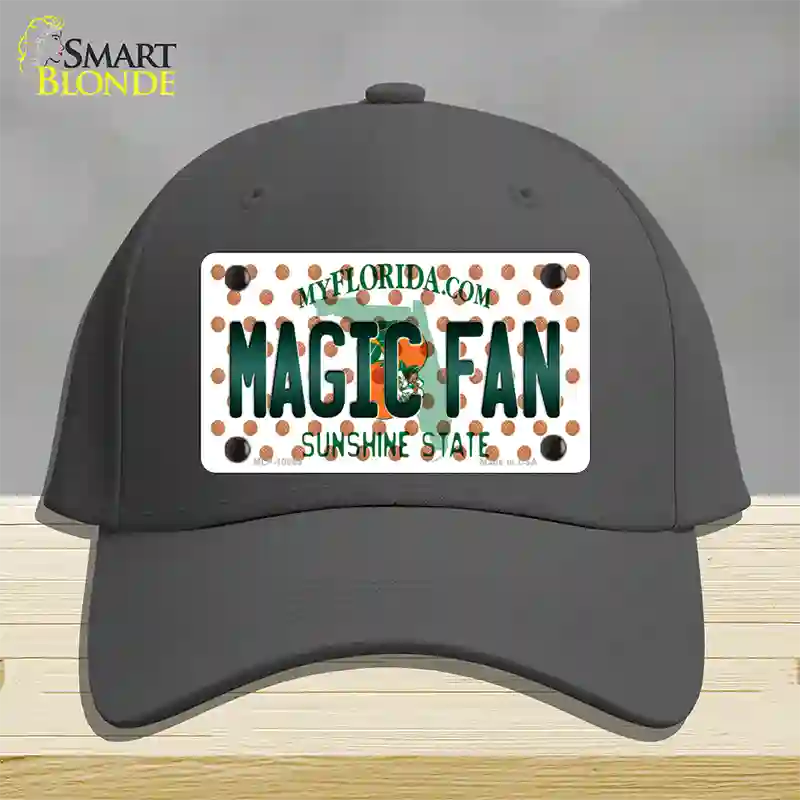 Magic Fan Florida Novelty License Plate Hat Cotton / Charcoal