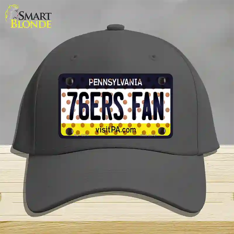 76ers Fan Pennsylvania Novelty License Plate Hat Cotton / Charcoal