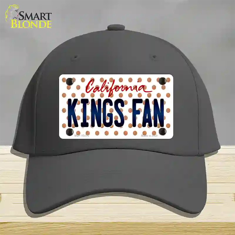 California Kings Fan Novelty License Plate Hat Cotton / Charcoal