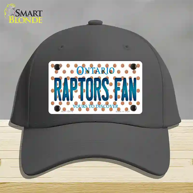 Raptors Fan Ontanio Novelty License Plate Hat Cotton / Charcoal