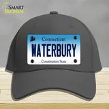 Waterbury Connecticut Novelty License Plate Hat Cotton / Charcoal