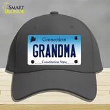 Grandma Connecticut Novelty License Plate Hat Cotton / Charcoal