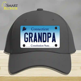 Grandpa Connecticut Novelty License Plate Hat Cotton / Charcoal