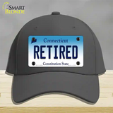 Retired Connecticut Novelty License Plate Hat Cotton / Charcoal