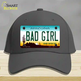 Bad Girl Arizona Novelty License Plate Hat Cotton / Charcoal