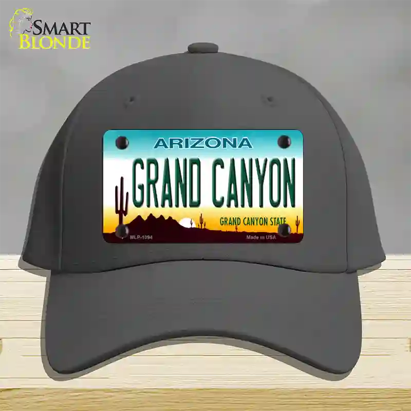 Grand Canyon Arizona Novelty License Plate Hat Cotton / Charcoal