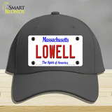 Lowell Massachusetts Novelty License Plate Hat Cotton / Charcoal