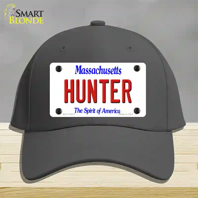 Hunter Massachusetts Novelty License Plate Hat Cotton / Charcoal