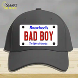 Bad Boy Massachusetts Novelty License Plate Hat Cotton / Charcoal