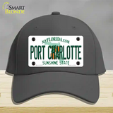 Port Charlotte Florida Novelty License Plate Hat Cotton / Charcoal