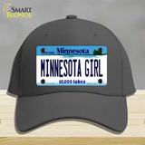 Minnesota Girl Minnesota Novelty License Plate Hat Cotton / Charcoal