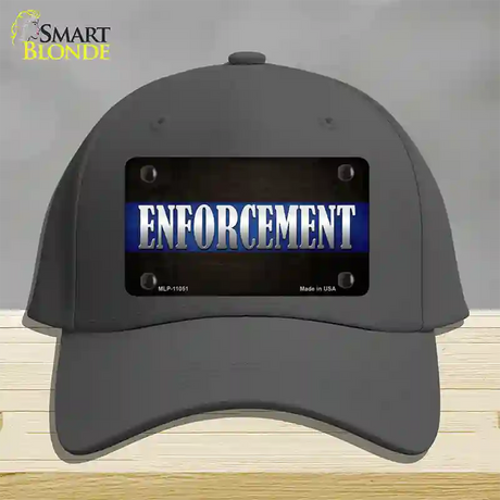 Enforcement Novelty License Plate Hat Cotton / Charcoal