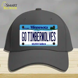 Go Timberwolves Minnesota State Novelty License Plate Hat Cotton / Charcoal