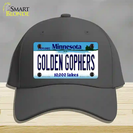 Golden Gophers Minnesota State Novelty License Plate Hat Cotton / Charcoal