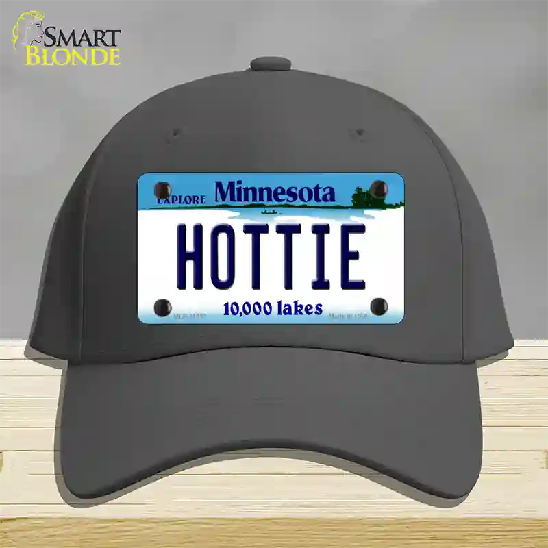 Hottie Minnesota State Novelty License Plate Hat Cotton / Charcoal