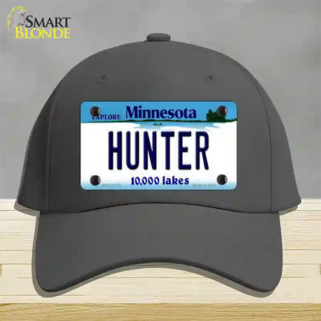 Hunter Minnesota State Novelty License Plate Hat Cotton / Charcoal