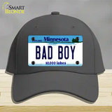 Bad Boy Minnesota State Novelty License Plate Hat Cotton / Charcoal