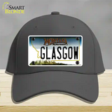 Glasgow Montana State Novelty License Plate Hat Cotton / Charcoal