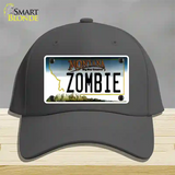 Zombie Montana State Novelty License Plate Hat Cotton / Charcoal