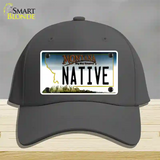 Native Montana State Novelty License Plate Hat Cotton / Charcoal