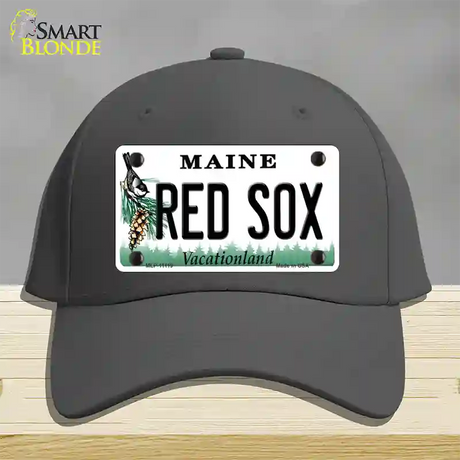 Red Sox Maine Novelty License Plate Hat Cotton / Charcoal