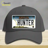 Hunter Montana State Novelty License Plate Hat Cotton / Charcoal