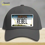 Rebel Montana State Novelty License Plate Hat Cotton / Charcoal