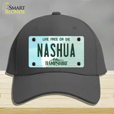 Nashua New Hampshire State Novelty License Plate Hat Cotton / Charcoal