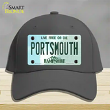 Portsmouth New Hampshire State Novelty License Plate Hat Cotton / Charcoal