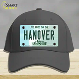 Hanover New Hampshire State Novelty License Plate Hat Cotton / Charcoal