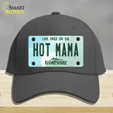 Hot Mama New Hampshire State Novelty License Plate Hat Cotton / Charcoal