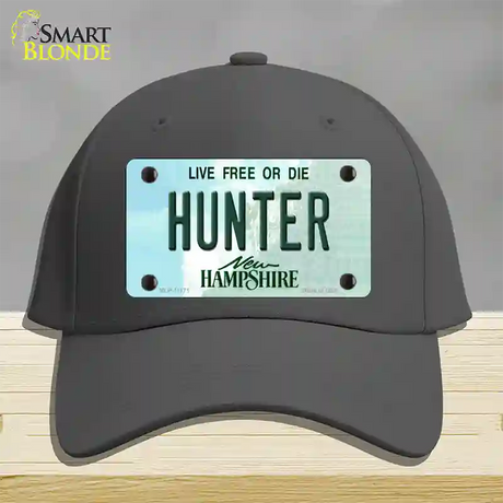 Hunter New Hampshire State Novelty License Plate Hat Cotton / Charcoal