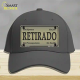 Retirado Novelty License Plate Hat Cotton / Charcoal