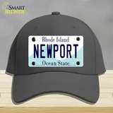 New Port Rhode Island State Novelty License Plate Hat Cotton / Charcoal