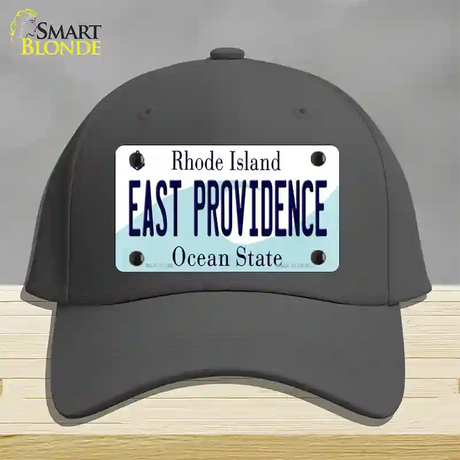 East Providence Rhode Island State Novelty License Plate Hat Cotton / Charcoal