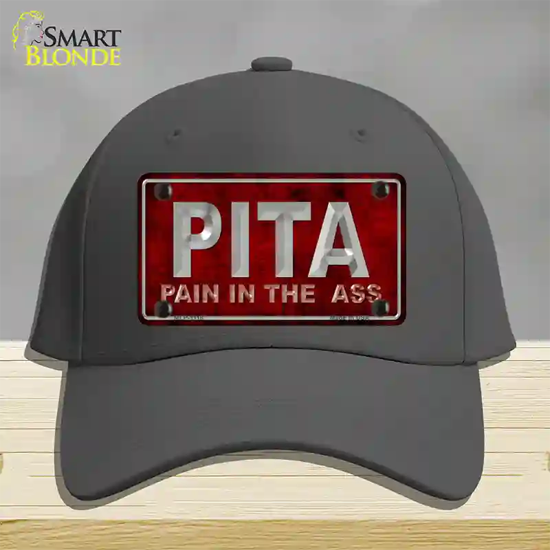 Pain In The Ass Novelty License Plate Hat Cotton / Charcoal