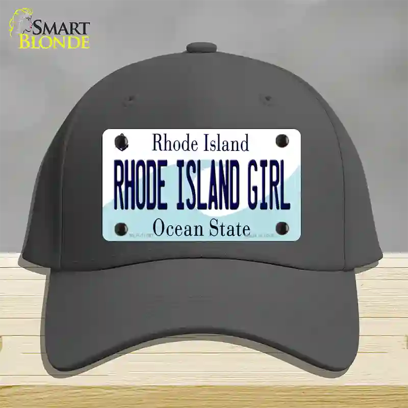 Rhode Island Girl Rhode Island State Novelty License Plate Hat Cotton / Charcoal